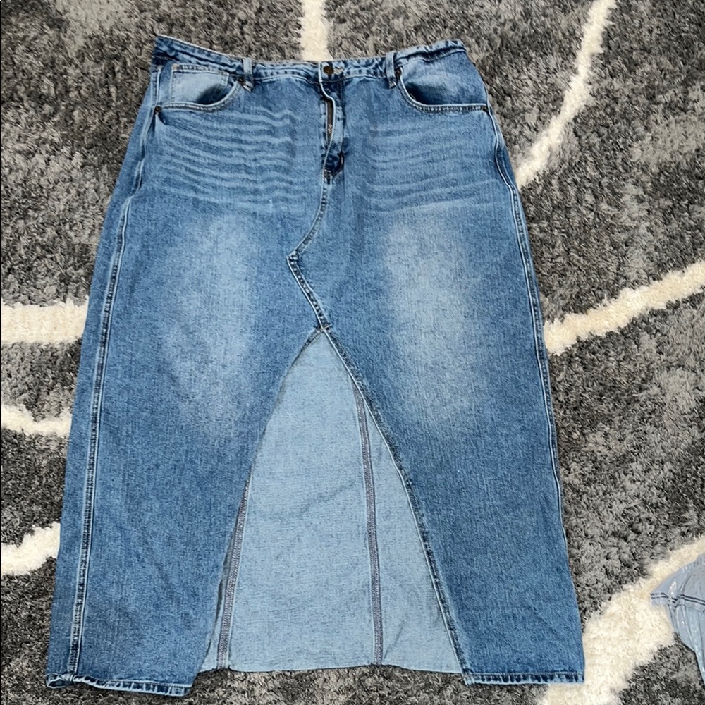 Women's Blue Denim Skirt